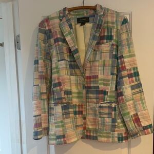 Ralph Lauren Vibrant Plaid Blazer